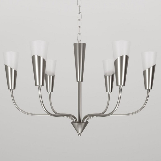 Подвесная люстра Eurosvet Rhyton 60167/6 никель