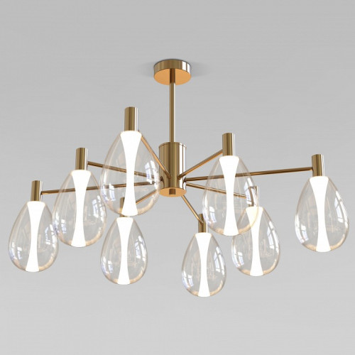 Люстра на штанге Eurosvet Magma 60175/8 латунь