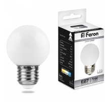 Лампа светодиодная Feron Saffit LB-37 E27 1Вт 6400K 25115