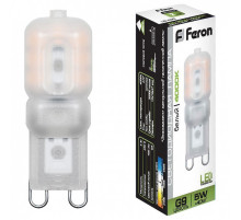 Лампа светодиодная Feron LB-430 G9 5Вт 4000K 25637