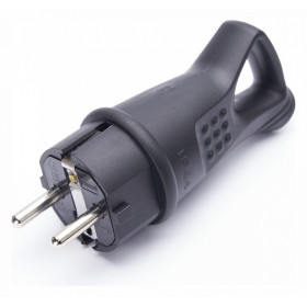 Вилка угловая с заземлением Stekker Одри 32843