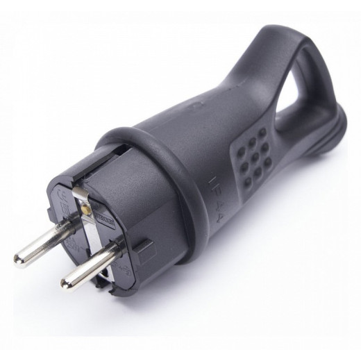 Вилка угловая с заземлением Stekker Одри 32843