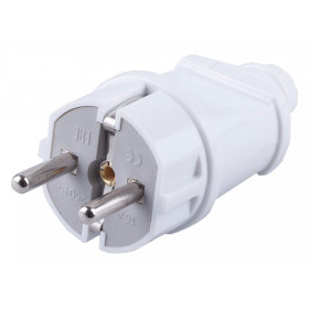 Вилка прямая с заземлением Stekker PPG16-42-201 32851