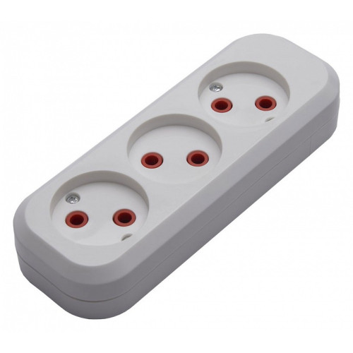 Розетка переносная разборная без заземления Stekker Бруна 39008