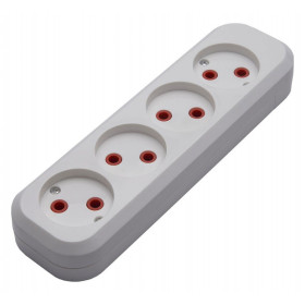 Розетка переносная разборная с заземлением Stekker Бруна 39009