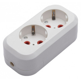 Розетка переносная разборная с заземлением Stekker Бруна 39010