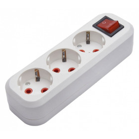 Розетка переносная разборная с заземлением Stekker Бруна 39014