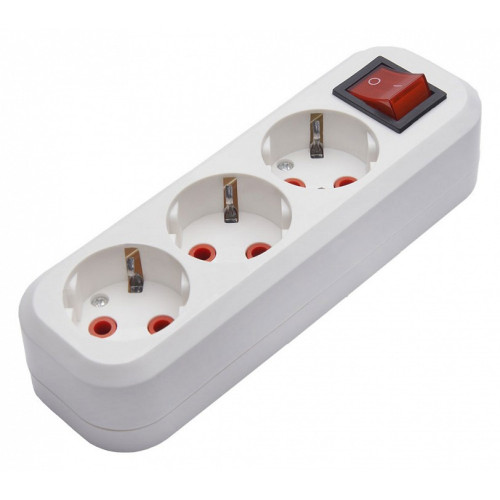 Розетка переносная разборная с заземлением Stekker Бруна 39014