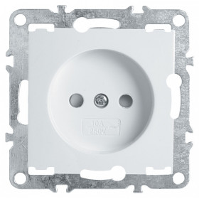 Розетка без заземления и со шторками, без рамки Stekker PST00-9109 39316