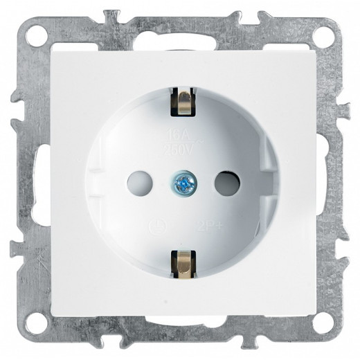 Розетка с заземлением и со шторками, без рамки Stekker PST16-9110 39317