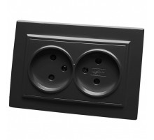 Розетка без заземления и со шторками Stekker Эрна 39478