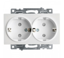 Розетка с заземлением и со шторками, без рамки Stekker Катрин 39574