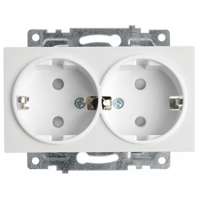 Розетка с заземлением и со шторками, без рамки Stekker Катрин 39574