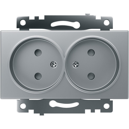 Розетка без заземления и со шторками, без рамки Stekker Катрин 39583