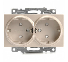 Розетка с заземлением и со шторками, без рамки Stekker Катрин 39598