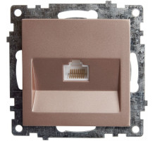 Розетка Ethernet RJ-45 без рамки Stekker Катрин 39599