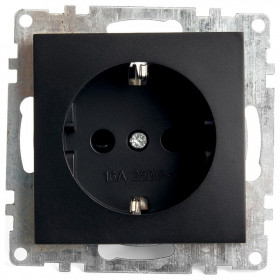 Розетка без заземления и со шторками, без рамки Stekker Катрин 39610