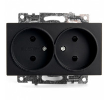 Розетка без заземления и со шторками, без рамки Stekker Катрин 39611