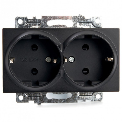 Розетка с заземлением и со шторками, без рамки Stekker Катрин 39612