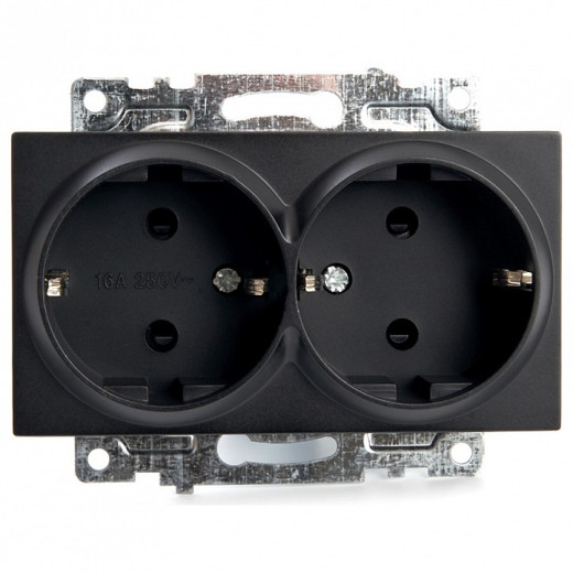 Розетка с заземлением и со шторками, без рамки Stekker Катрин 39612