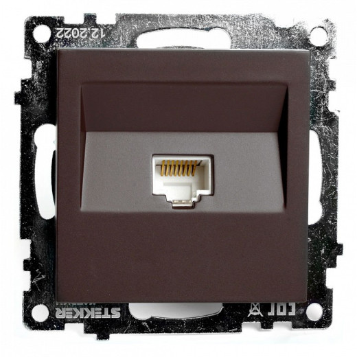 Розетка Ethernet RJ-45 без рамки Stekker Катрин 49023