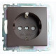 Розетка с заземлением и со шторками, без рамки Stekker Катрин 49028