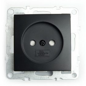 Розетка без заземления и со шторками, без рамки Stekker Эрна 49153