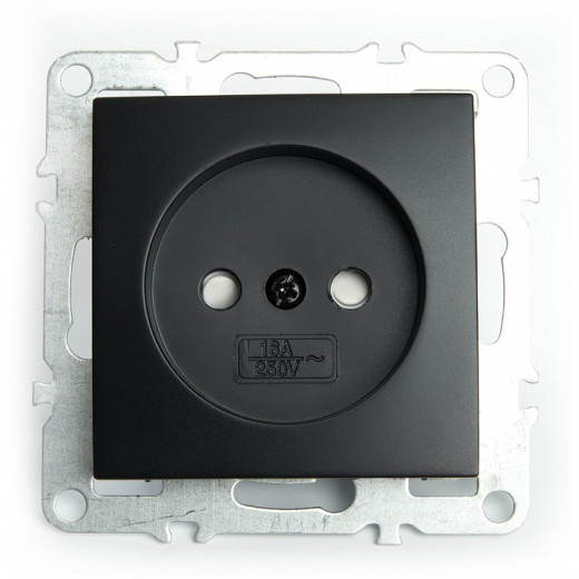 Розетка без заземления и со шторками, без рамки Stekker Эрна 49153
