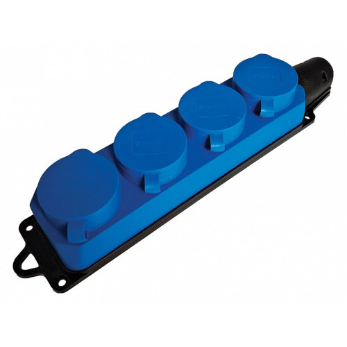 Розетка переносная разборная с заземлением и крышкой Stekker Одри 49402