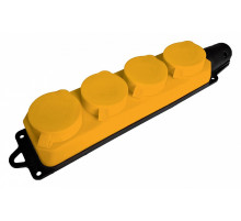 Розетка переносная разборная с заземлением и крышкой Stekker Одри 49406