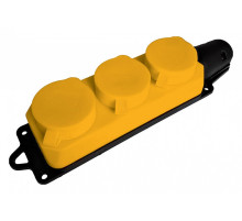 Розетка переносная разборная с заземлением и крышкой Stekker Одри 49407