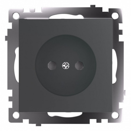 Розетка двойная без заземления и со шторками, без рамки Stekker Катрин 49420