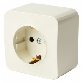 Розетка с заземлением Stekker София 49493
