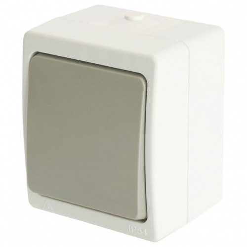 Выключатель одноклавишный Stekker Велена 49732