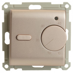 Терморегулятор электромеханический для теплого пола без рамки Stekker GLS00-7117-02 49743