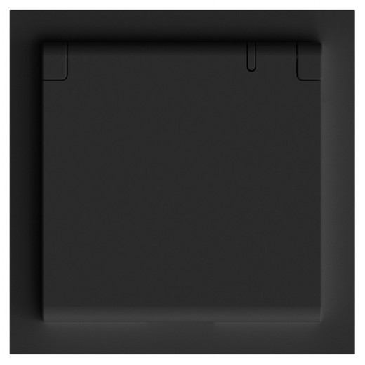 Розетка без заземления и со шторкой, без рамки с крышкой Stekker RST16-5112-05 49855