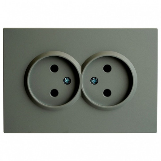 Розетка двойная без заземления, без рамки Stekker Эмили 49955
