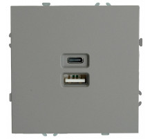 Розетка 2хUSB type A и C без рамки Stekker Эмили 49957