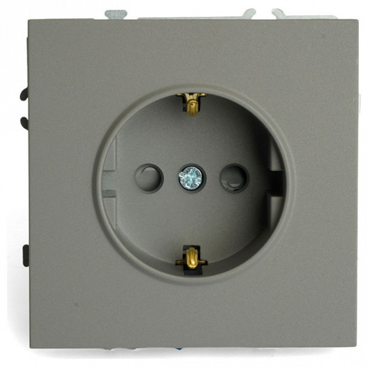 Розетка с заземлением и со шторкой, без рамки Stekker Эмили 49958