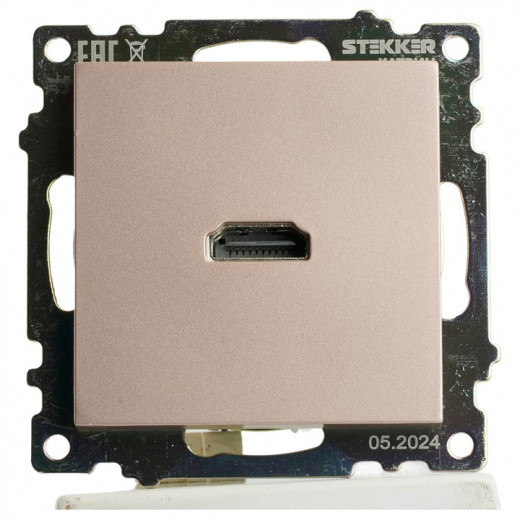 Розетка HDMI без рамки Stekker Катрин 50063