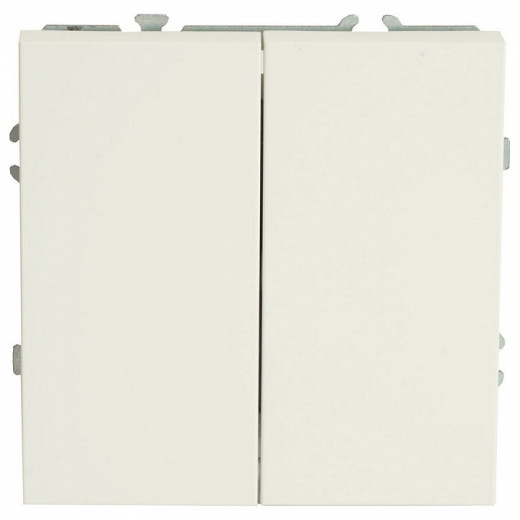 Выключатель двухклавишный без рамки Stekker Эмили 50162