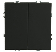 Выключатель двухклавишный без рамки Stekker Эмили 50167