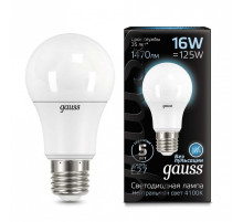 Лампа светодиодная Gauss 1025 E27 16Вт 4100K 102502216