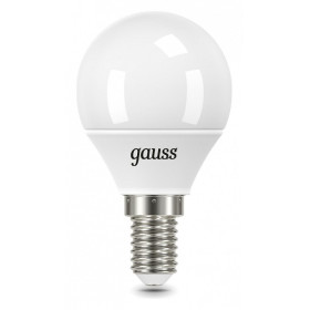 Лампа светодиодная Gauss Шар E14 6.5Вт 6500K 105101307