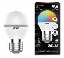 Лампа светодиодная Gauss  E27 6Вт 3000K 105102406