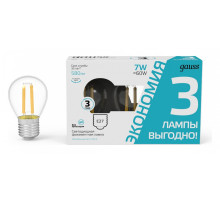 Набор ламп светодиодных Gauss Filament E27 7Вт 4100K 105902207T