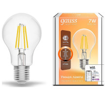 Лампа светодиодная с управлением через Wi-Fi Gauss Smart Home E27 7Вт 2700K 1200112