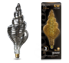 Лампа светодиодная Gauss Led Vintage Filament Flexible E27 6Вт 2400K 166802008