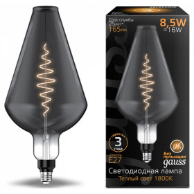 Лампа светодиодная Gauss Oversize E27 8.5Вт 1800K 180802005