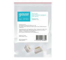 Набор заглушек для профиля с отверстием Gauss  BT481